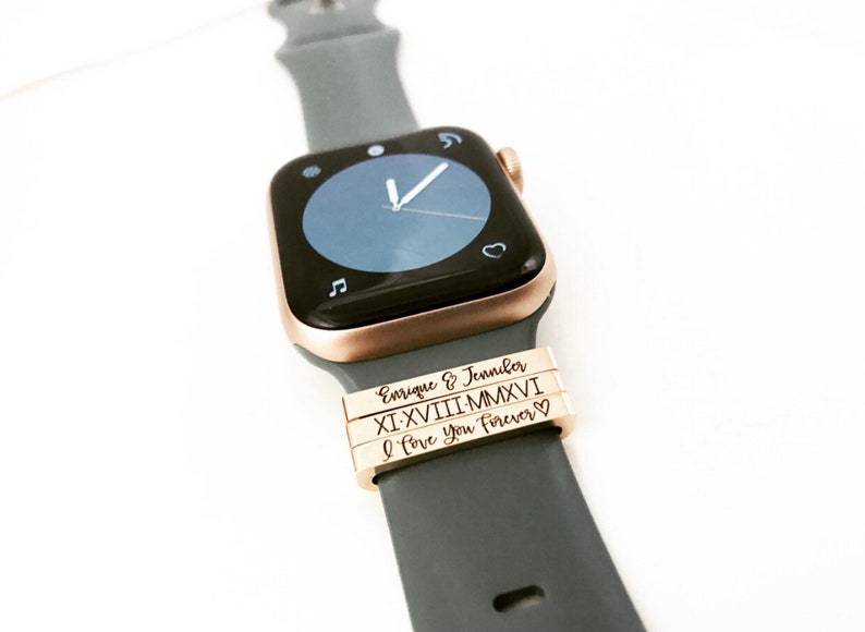 Bracelet De Montre Connectée Personnalisé Avec Breloque Gravée, Cadeau D'anniversaire, Cadeau Pour Nouvelle Maman, Suivi De Perte De Poids, Cadeau De Remise En Forme, Cadeau Unisexe Pour Soins Personnels