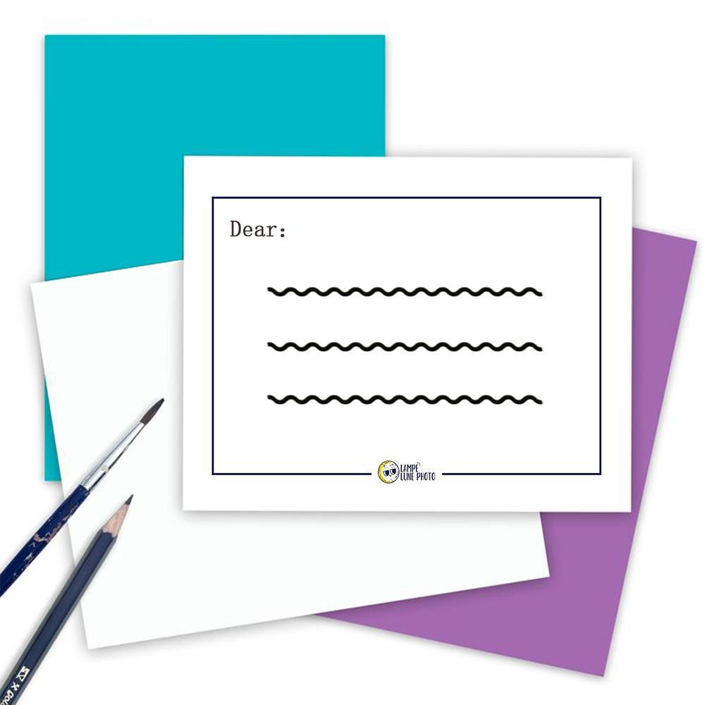 Carte de Voeux Personnalisée de Texte / Souhaits | Carte de Message Personnalisée + 3,99 €