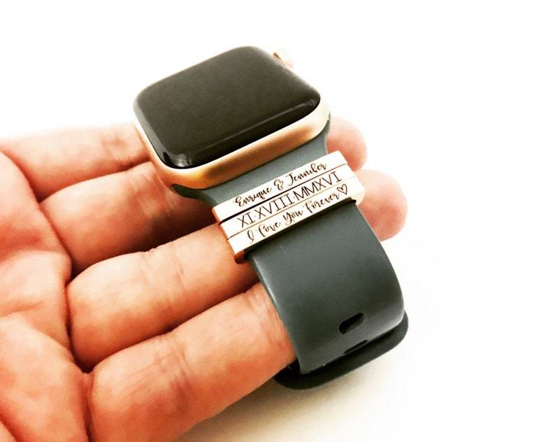 Bracelet De Montre Connectée Personnalisé Avec Breloque Gravée, Cadeau D'anniversaire, Cadeau Pour Nouvelle Maman, Suivi De Perte De Poids, Cadeau De Remise En Forme, Cadeau Unisexe Pour Soins Personnels