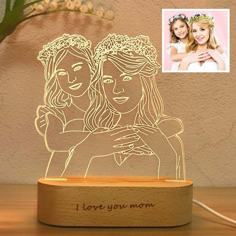 Lampe Photo 3d Personnalisée Menée Pour Le Cadeau Chambre à Coucher Personnalisée Pour