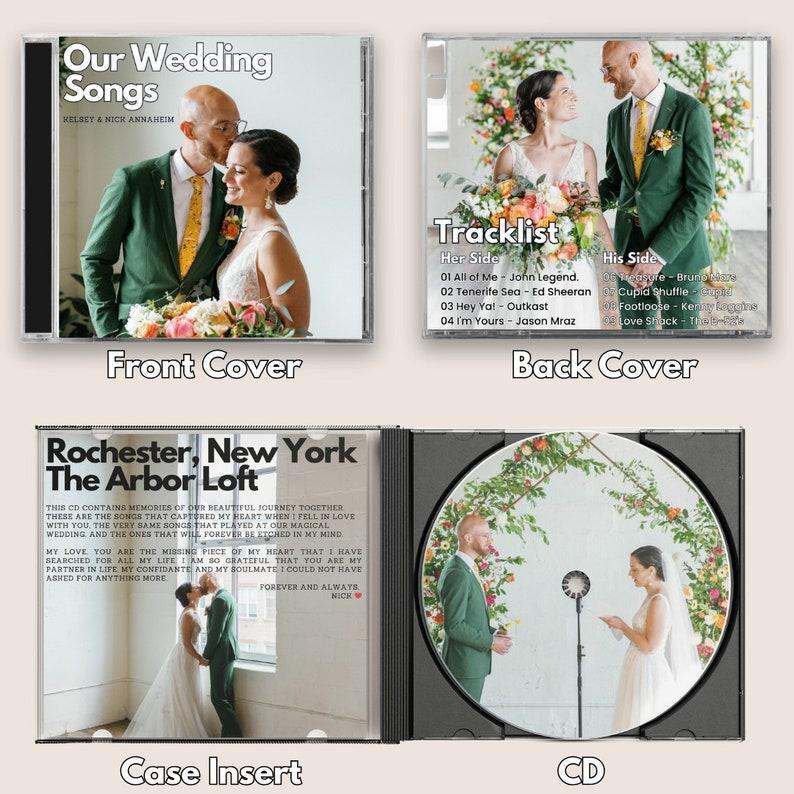 Cd Personnalisé Et Boîtier À Bijoux | Printyourdisc Mixtape De Cd Personnalisée | Album Cd Personnalisé Personnalisé, Saint-valentin, Cadeau De Mariage Anniversaire