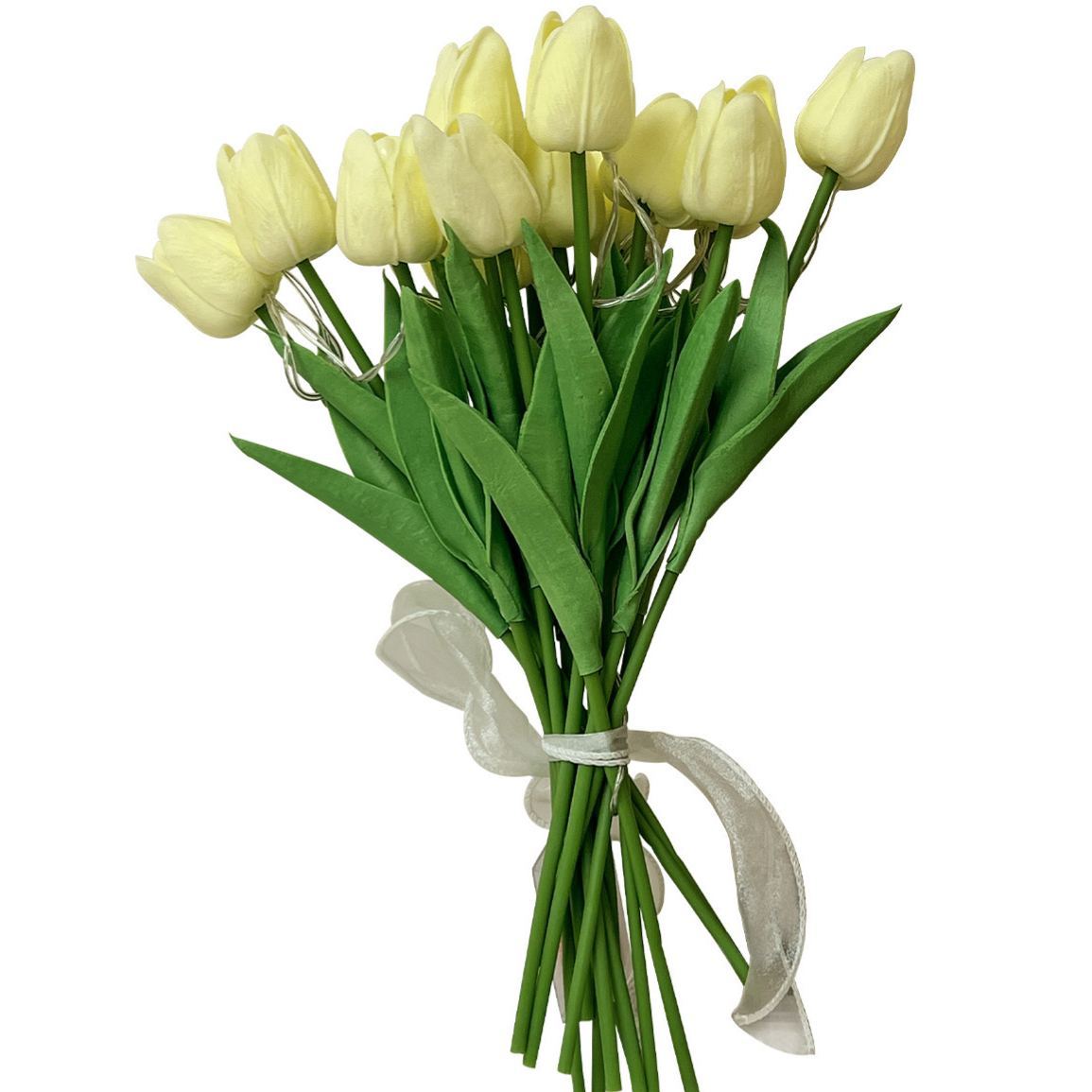 Lampe De Chevet Artificielle Tulipe À Led, Bouquet De Tulipes, Lampe D'ambiance À Piles, Lampe De Table Florale Faite À La Main - MapLunelampeFr