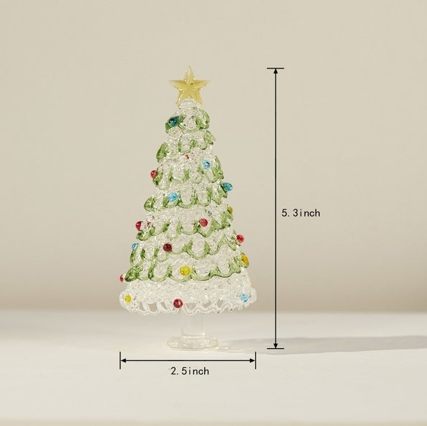 Figurine De Sapin De Noël En Vitrail Fait Main : Décoration De Noël À Collectionner, Art Enveloppé De Fil De Fer, Cadeaux De Noël - MapLunelampeFr