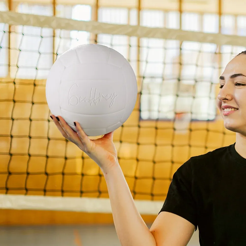 Veilleuse De Volley-ball 3d Avec Nom Personnalisé Avec Télécommande, Lampe De Table Avec Base En Bois, Décoration Sportive Pour Chambre, Cadeau Pour Les Amateurs/joueurs De Volley-ball