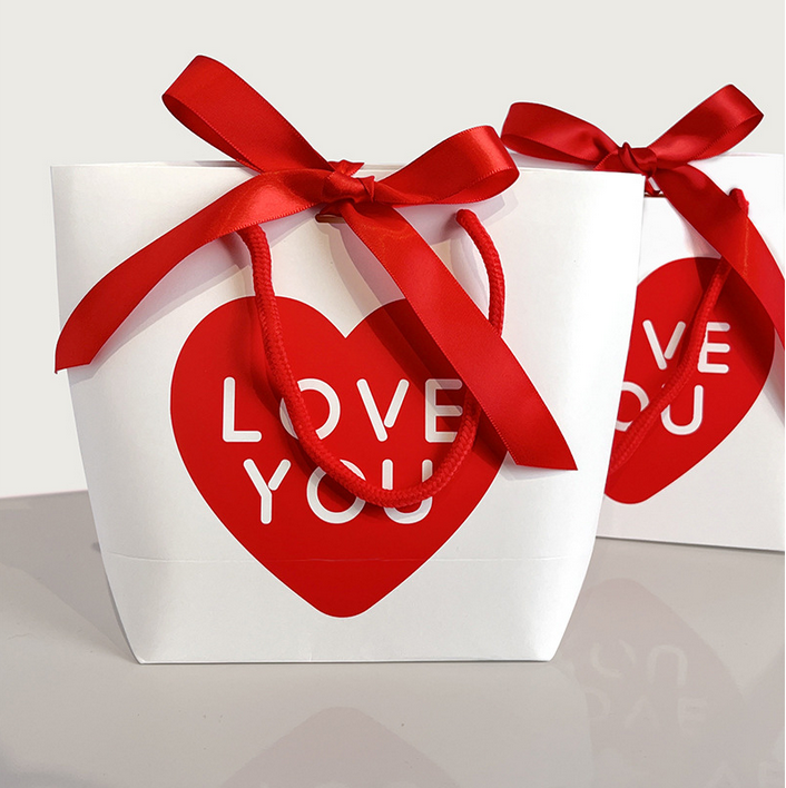 Sac Cadeau Saint-valentin En Forme De Cœur « Je T'aime » 17 X 14 X 7 Cm - MapLunelampeFr