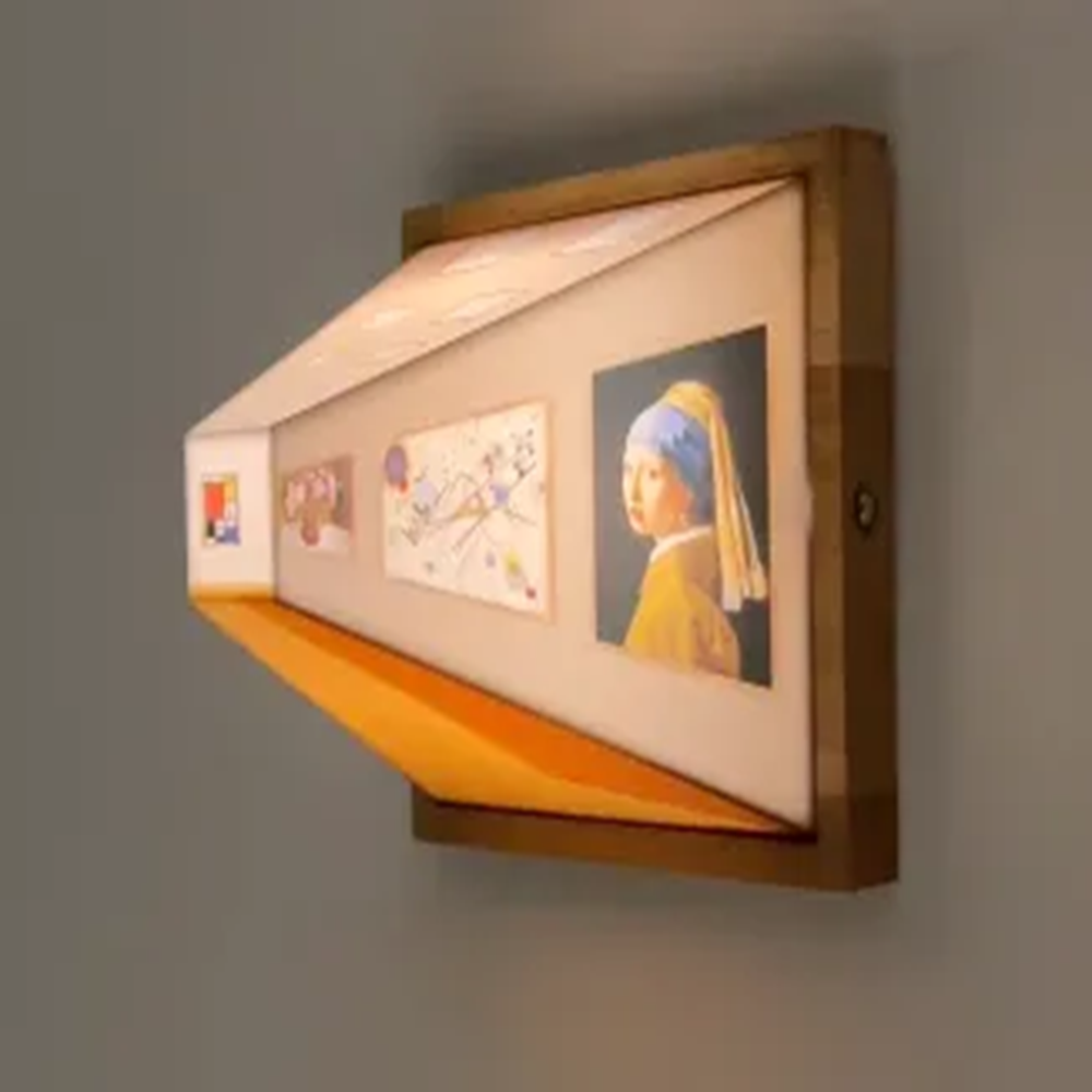 Magic Frame Transforms from 2D to 3D Light Changing Angle Frame Using the vision error technique