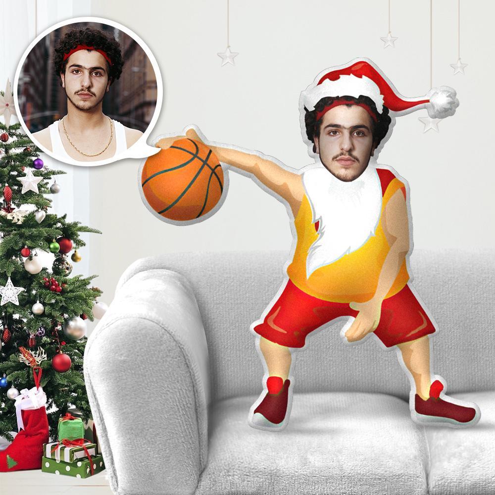 My Face Pillow Custom Pillow Face Body Pillow Personalised Photo Pillow Gift Basketball Santa Claus Kris Kringle Throw Pillow MiniMe Pillow - mymoonlampuk