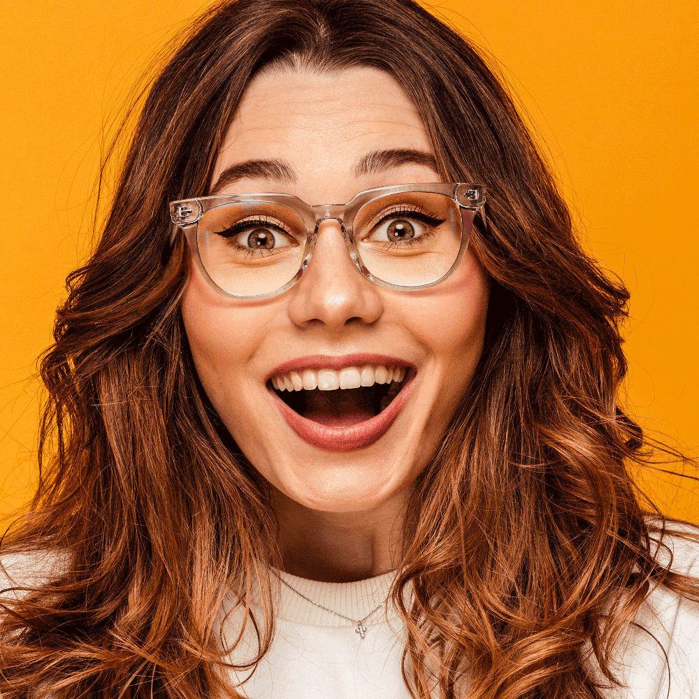 Adults Blue Light Blocking Computer Reading Gaming Glasses-Light Brown Crystal - mymoonlampuk