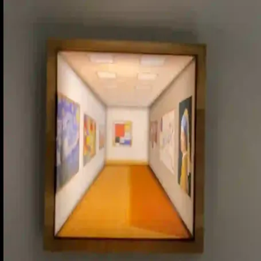 Magic Frame Transforms from 2D to 3D Light Changing Angle Frame Using the vision error technique