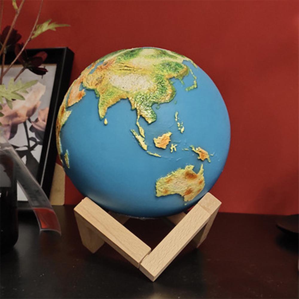 3D Printed Earth Night Light Bedside Lamp Creative Gift