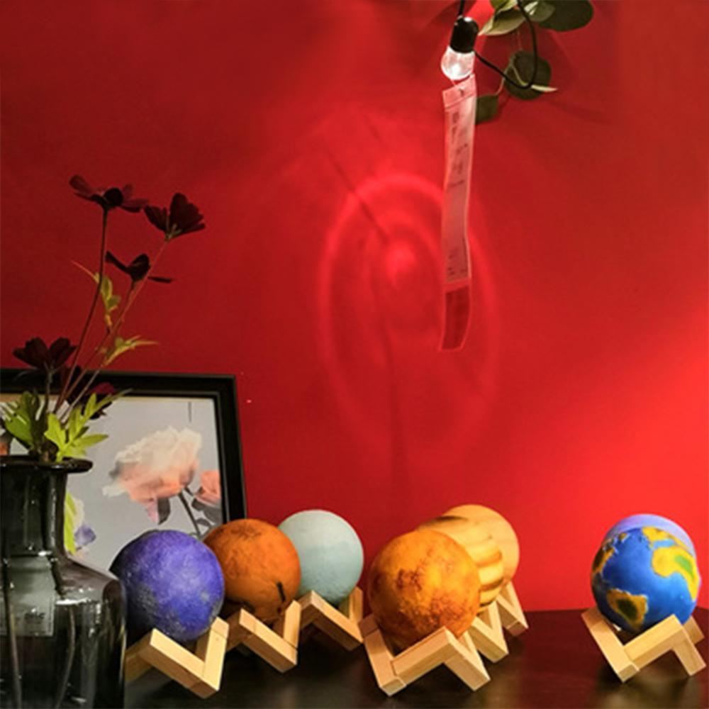 3D Printed Eight Planets Lamp Creative Gifts Decor for Bedroom