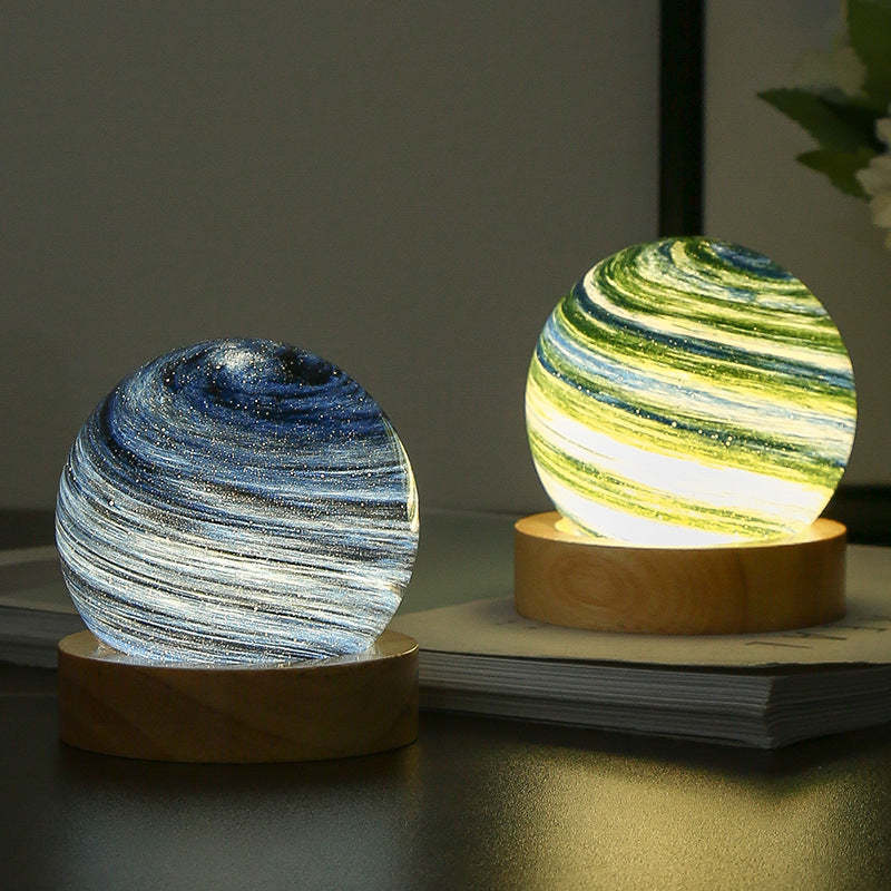 Planet Lamp Fantasy Rainbow Planet Table Lampshade Creative Romantic Sunset Couple Morning and Evening Night - photomoonlamp