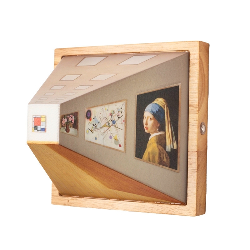 Magic Frame Transforms from 2D to 3D Light Changing Angle Frame Using