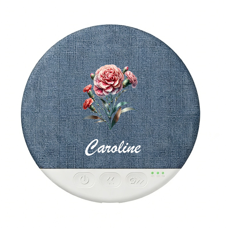 2026 New Sleep Pillow Speaker, Bluetooth Pillow Speaker Custom Birth Flower for Mum Ultra-Thin Stereo Bass with Timer and White Noise Sleep Aid Function, Sleep Headphones for Adult