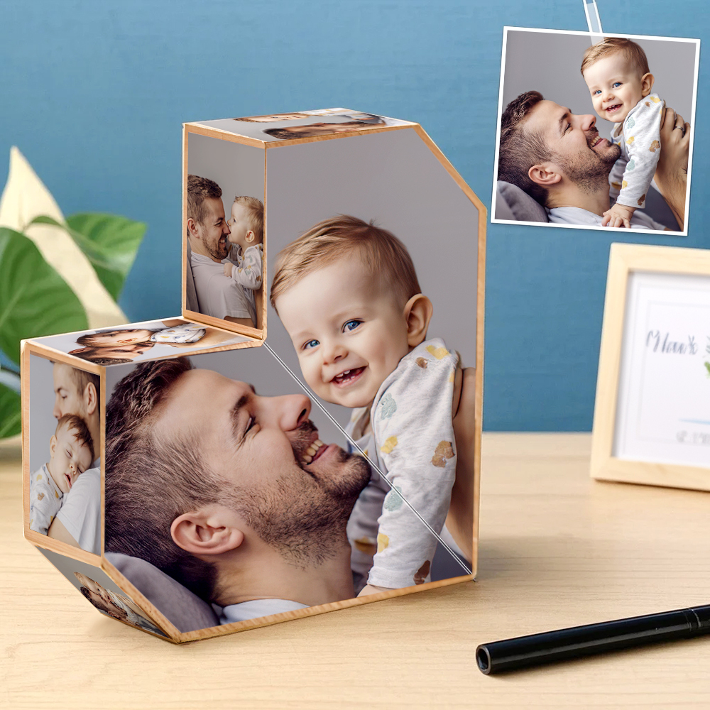 Custom Magic Folding Photo Rubic's Cube For Father