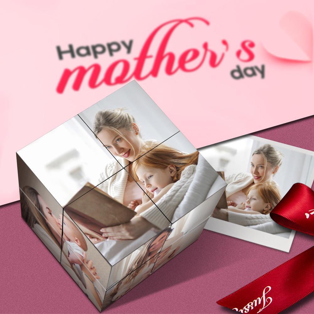 NMothers Day Gifts, Custom Magic Folding Photo Rubic's Cube For Mun