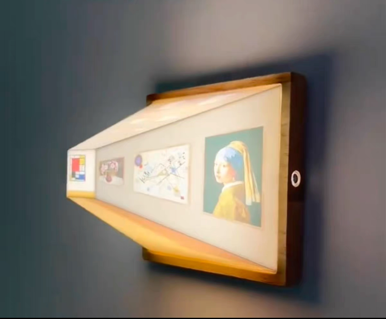 Magic Frame Transforms from 2D to 3D Light Changing Angle Frame Using the vision error technique