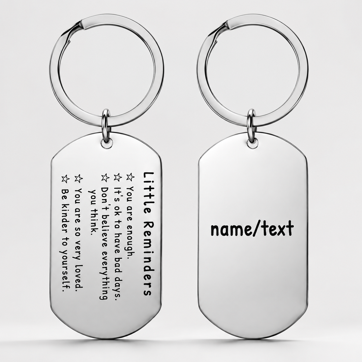 Little Reminders Keychain,You are enough Keychain, Mental Health Gift, Gift for Daughter Son, Reminder Gift For Friend, Self Love Gift - MyMoonLampUk