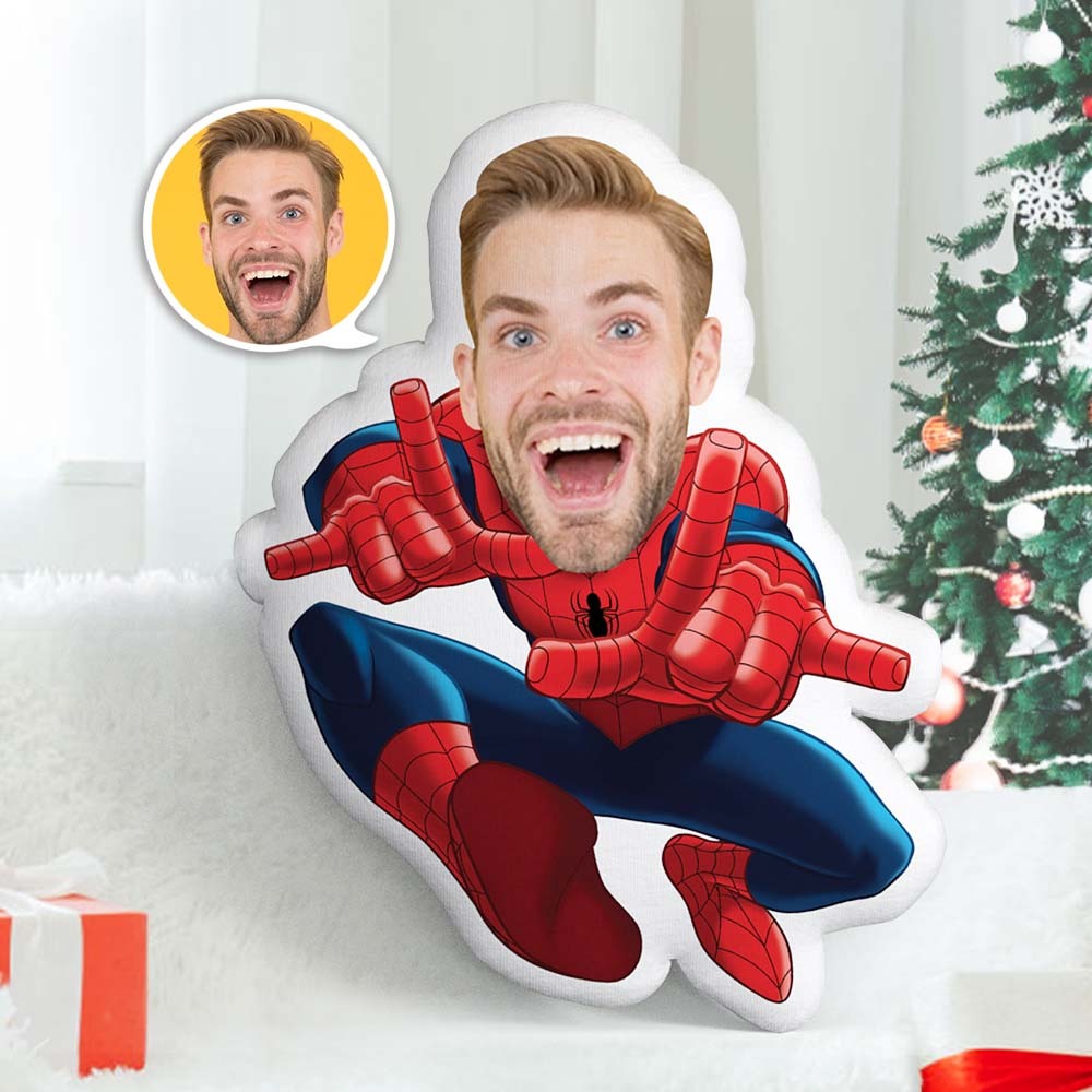 Christmas Gifts Custom Body Pillow Face Pillow Spider Man Personalised Spiderman Pillow With Face - mymoonlampuk
