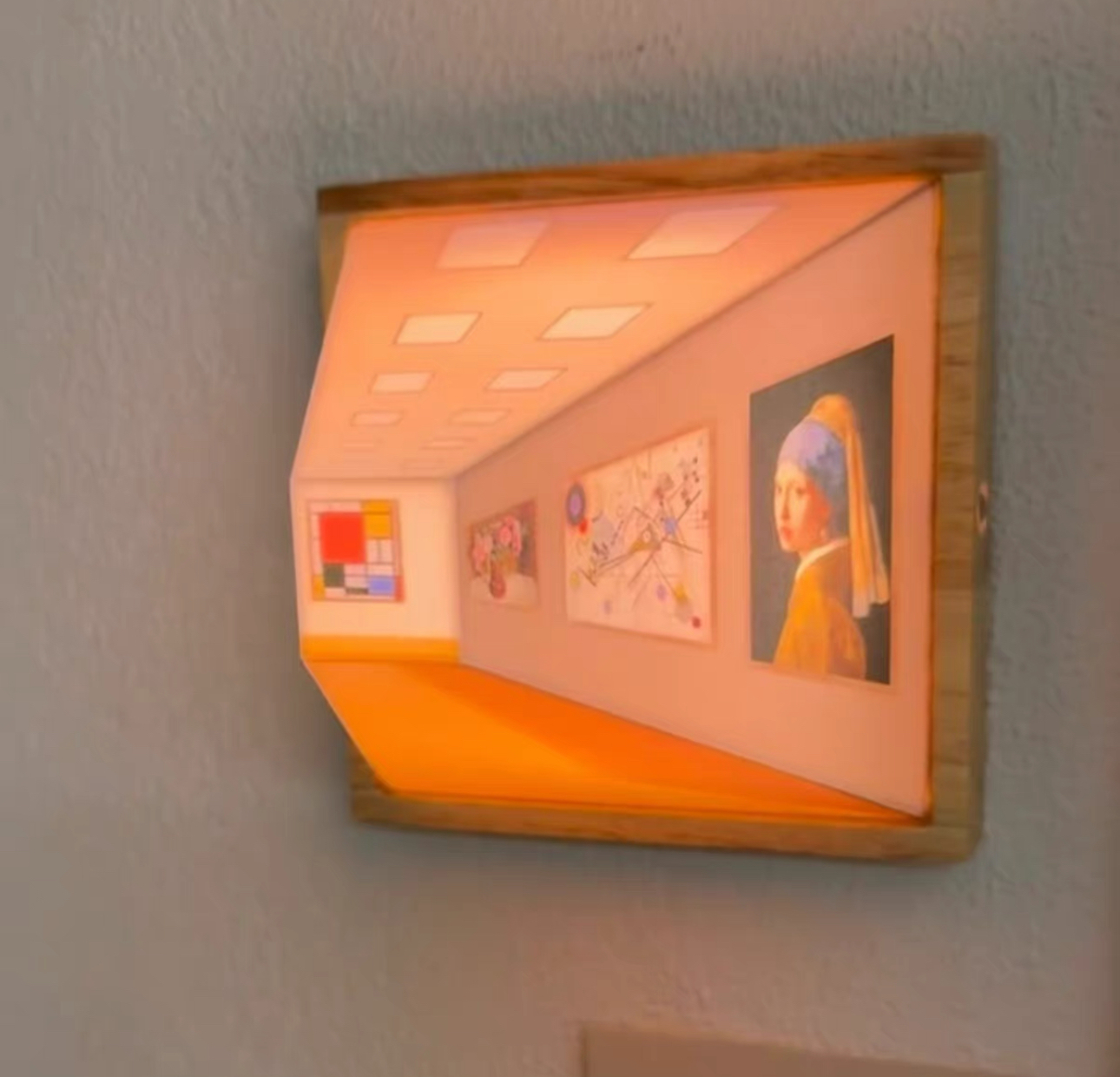 Magic Frame Transforms from 2D to 3D Light Changing Angle Frame Using the vision error technique