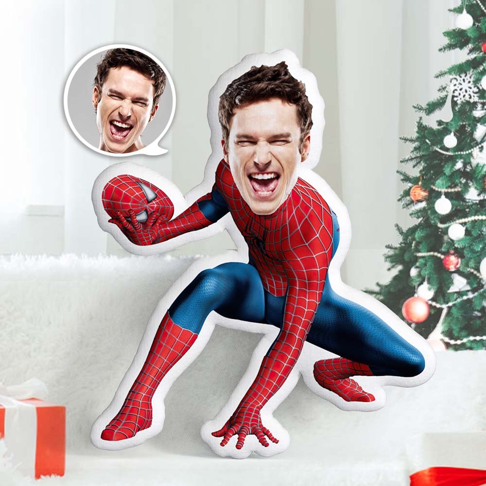 Christmas Gifts Custom Body Pillow Spiderman Personalised Spiderman Plush Who Took Off The Mask For Victory Throw Pillow - mymoonlampuk