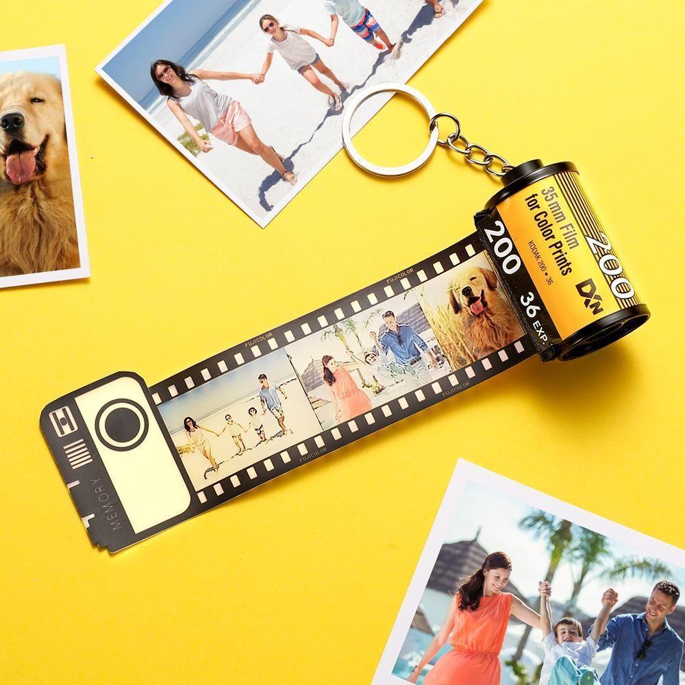 Anniversary Gifts For Boyfriend Custom Camera Film Roll Keyring Personalised Picture Keyring