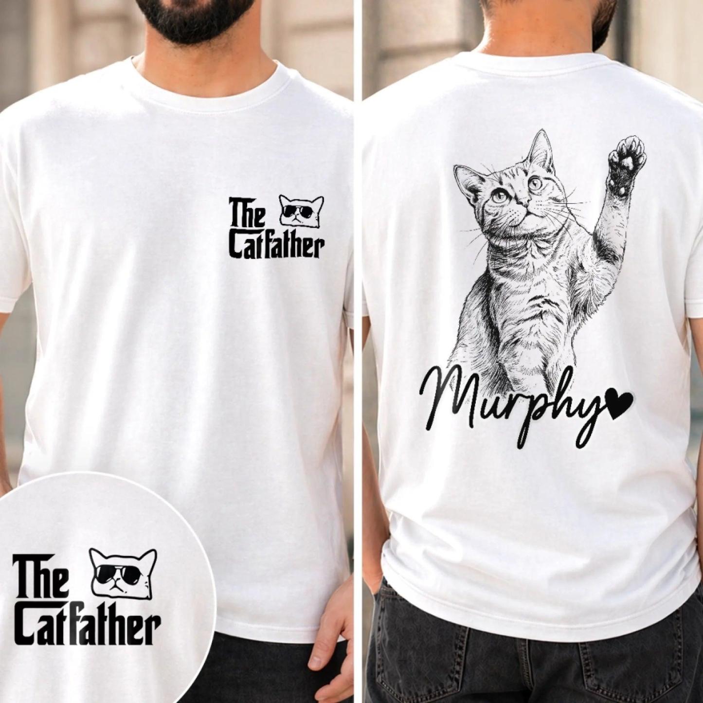 Custom Photo Unisex T-shirt Personalized Father's Day Birthday Gifts For Dog Cat Lovers, Dog Dad And Mom, Cat Owners - Home Is Where My Pets Are - MyMoonLampUk