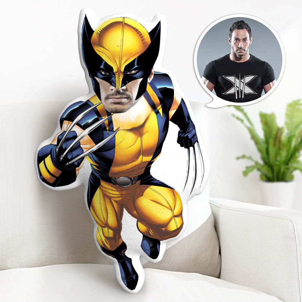 Personalised Pillow Face Custom Body Pillow Photo Pillow Custom MinIMe Pillow Wolverine Pillow Gifts - mymoonlampuk