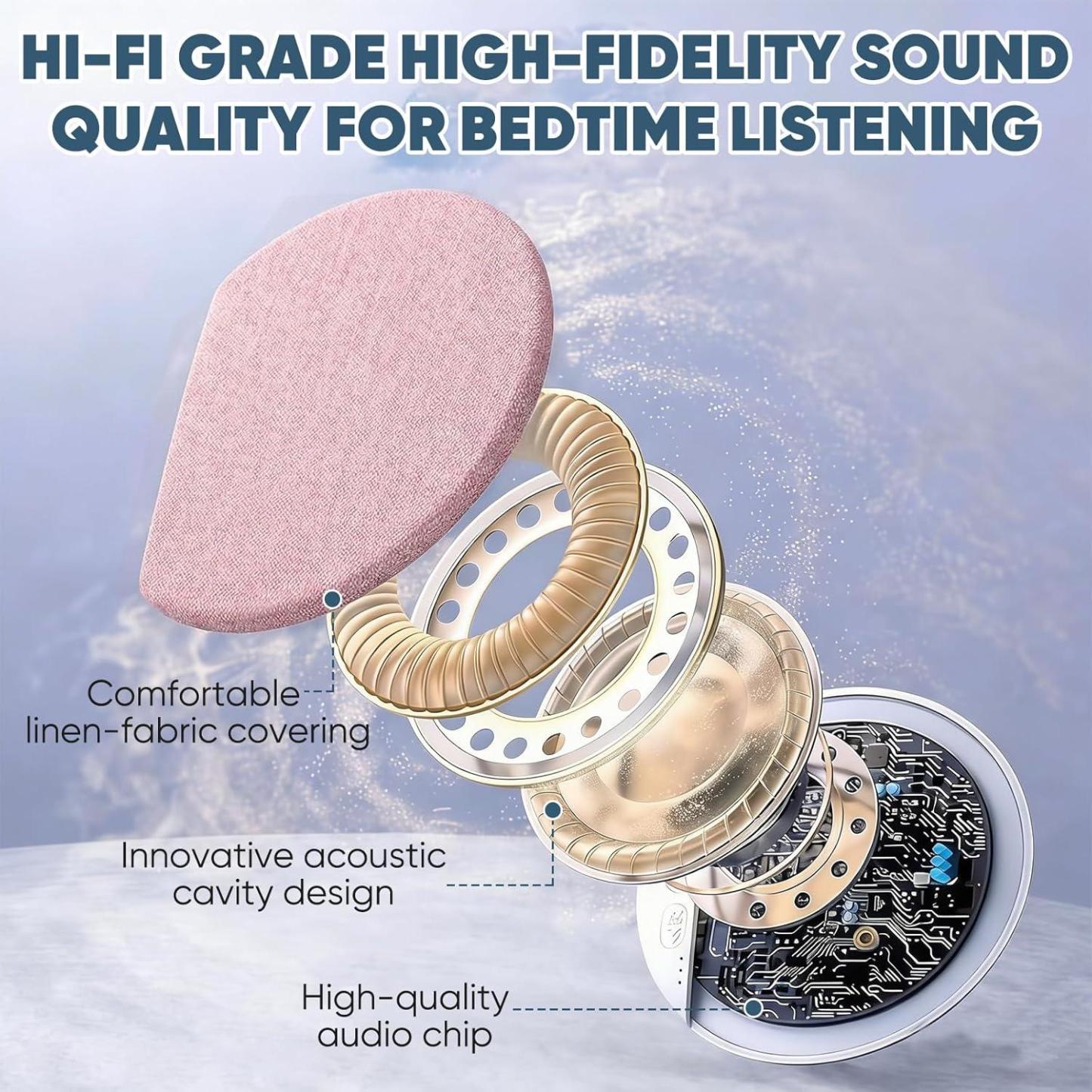 2026 New Sleep Pillow Speaker, Bluetooth Pillow Speaker Custom Birth Flower for Mum Ultra-Thin Stereo Bass with Timer and White Noise Sleep Aid Function, Sleep Headphones for Adult