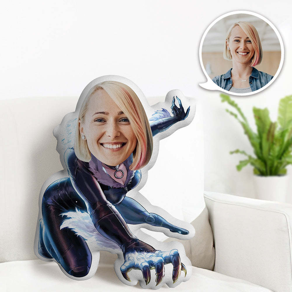 Gift for Her Custom Face Pillow Personalised Black Cat Dolls Customized Pillow Gifts - mymoonlampuk
