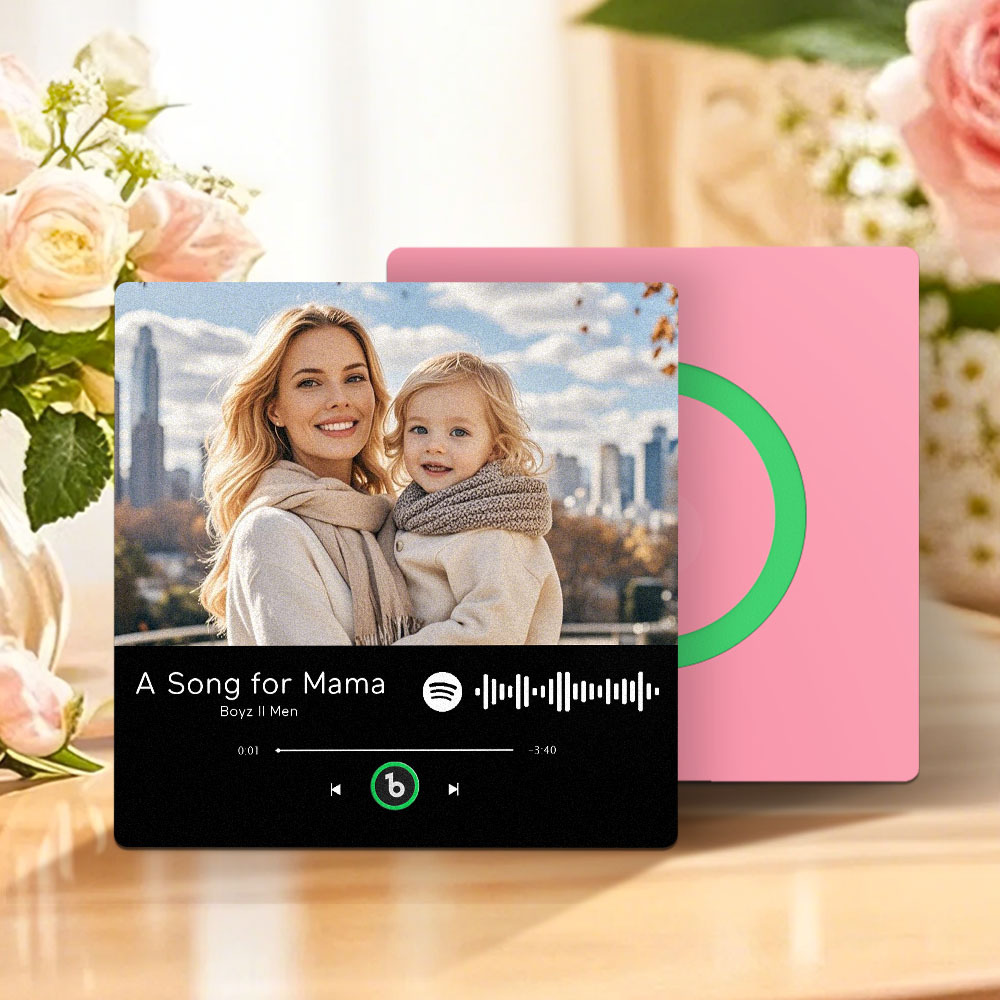 Mother's Day Gift Music Fridge Magnet New 4.0 Upgrade Music Wall Photo Sticker That Plays Music Without Cell Phone Multiple Styles Gift for Mum