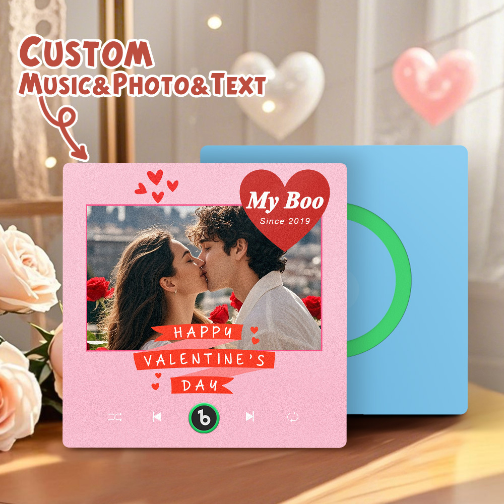 Custom Music Fridge Magnets Custom Music Fridge Magnet Colorful Frame Album Fridge Magnet Can Play Songs Gift for Lover - MyMoonLampUk