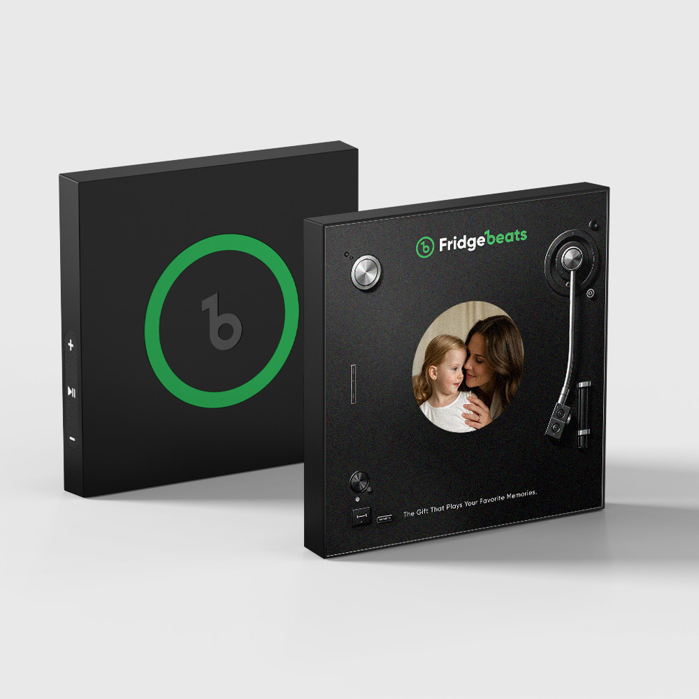Father's Day Gift Custom Music & Photo Fridge Magnet Can Customize 1-6 Vinyl and Songs - MyMoonLampUk