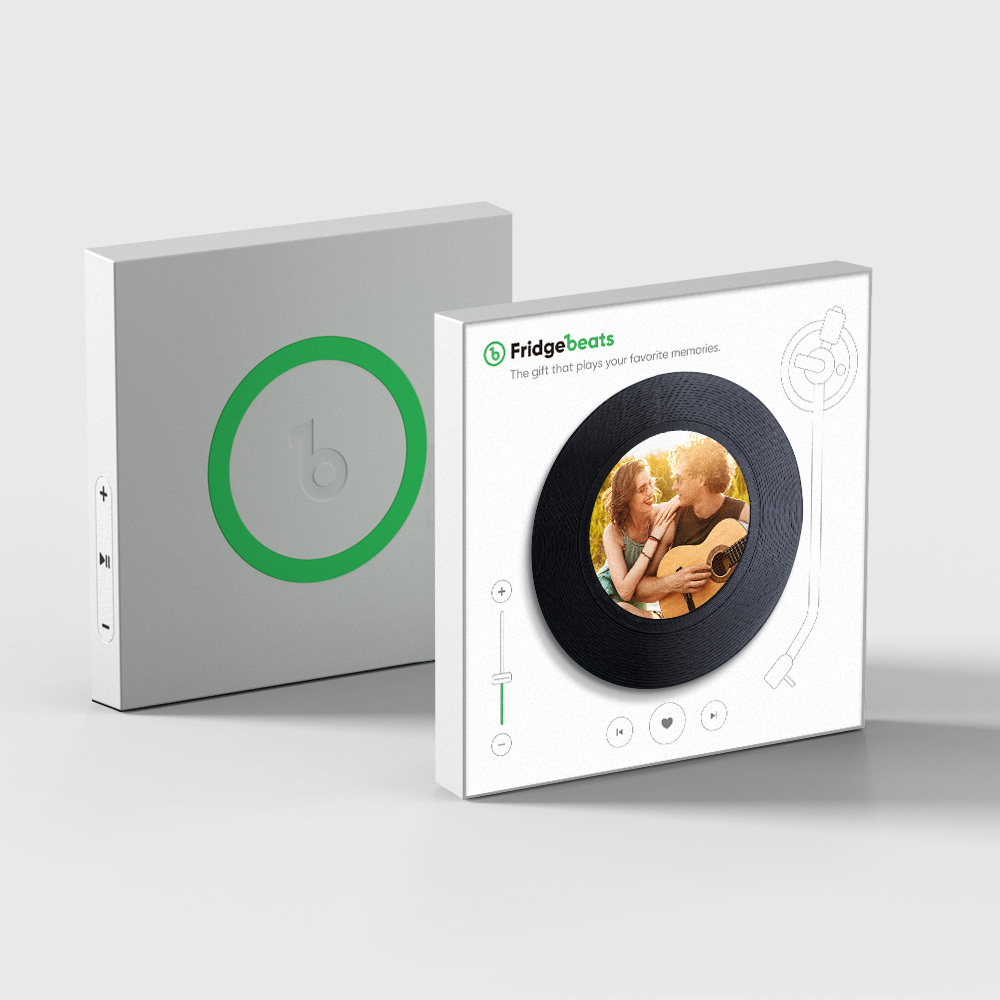 Custom Music Fridge Magnet With Photo NFC Functionality Gifts for Couple - Heart - MyMoonLampUk