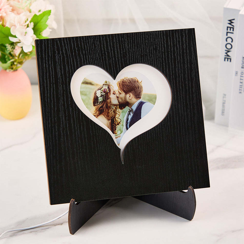 Custom Photo Night Light Creative Sandwich Light Heart Home Gifts - mymoonlampuk