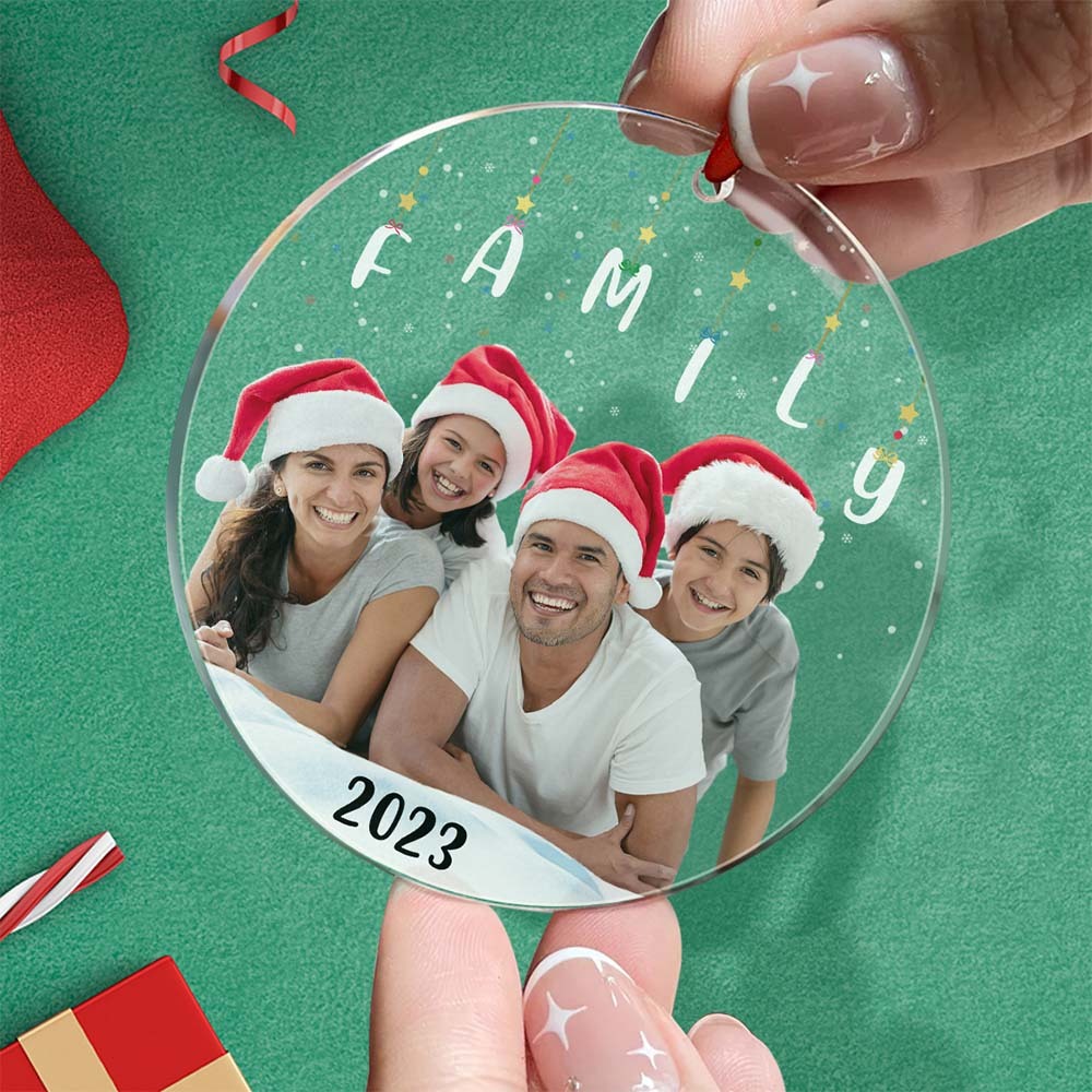 Personalized Photo Christmas Ornament Christmas Gift Sisters Siblings Family Brothers - mymoonlampuk