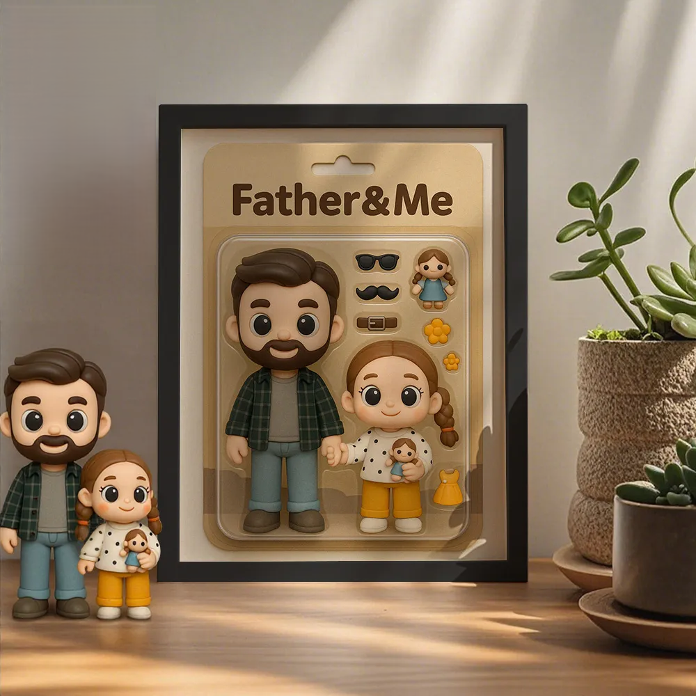 Full Body Custom Action Figure Portraits | Personalized Toy Box Art | Custom Photo Frame Decorations | Custom Toy Figure
