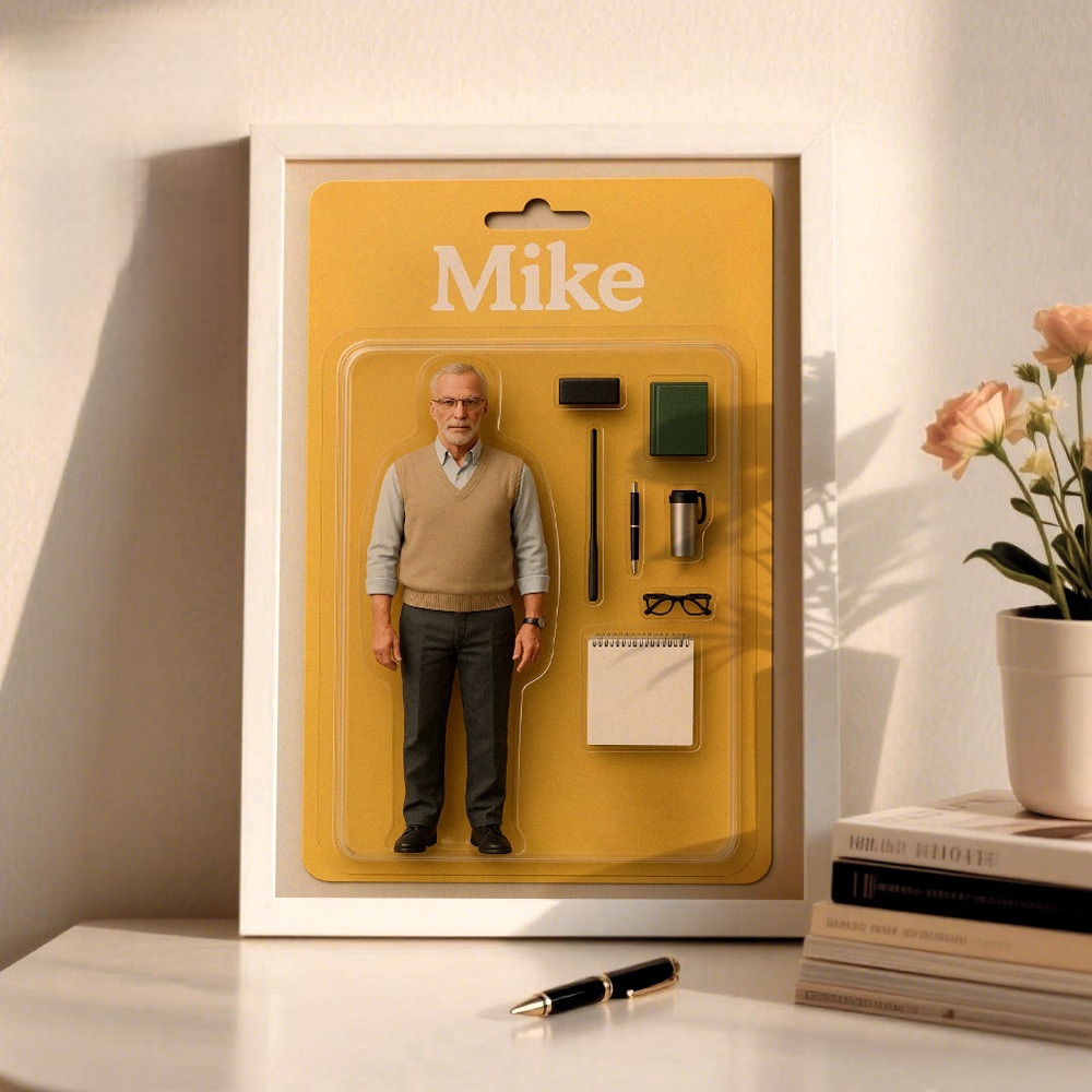 Full Body Custom Action Figure Portraits | Personalized Toy Box Art | Custom Photo Frame Decorations | Custom Toy Figure