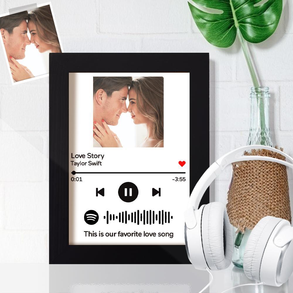 Custom Spotify Frame Song Frame Song Custom Wooden Frame(7"& 10")