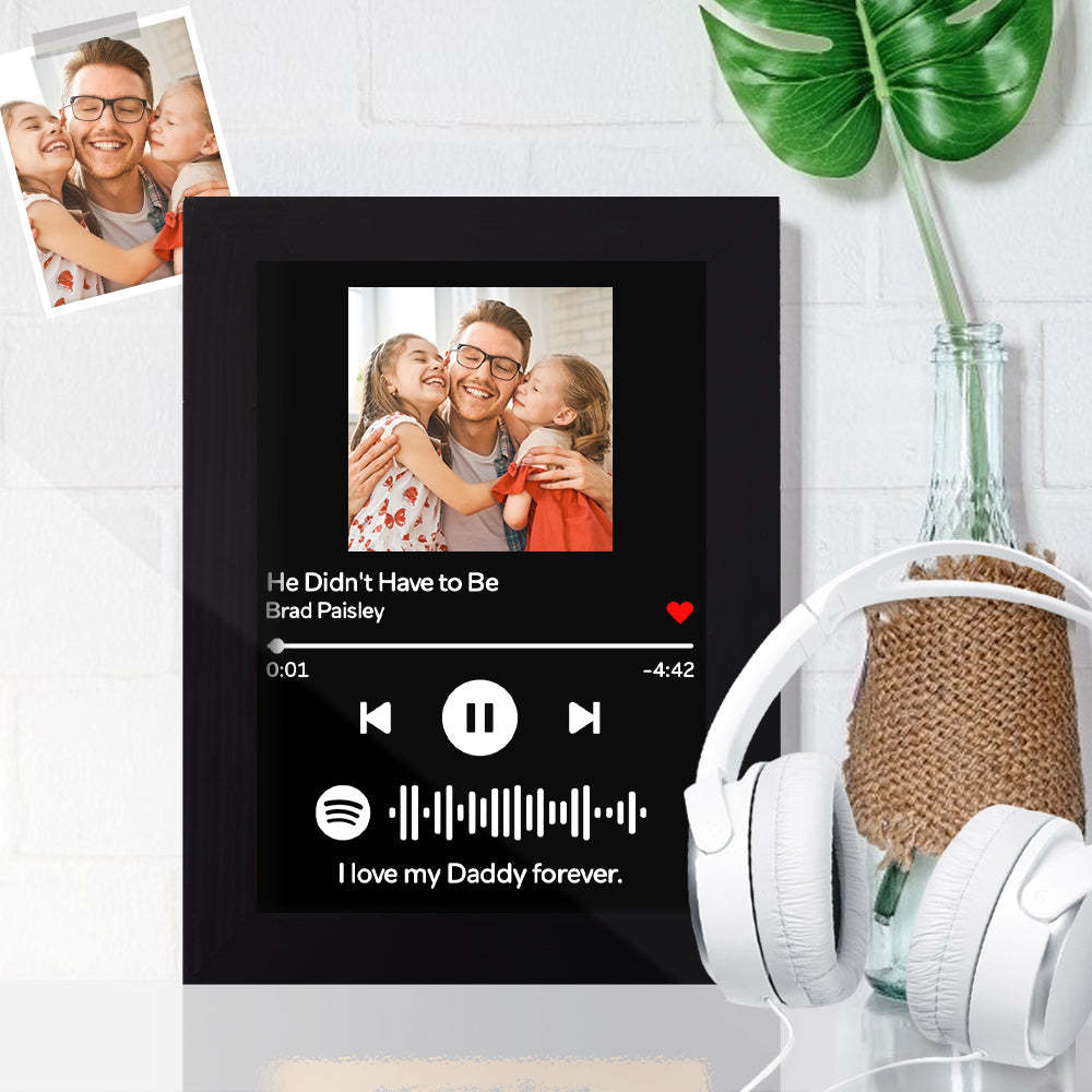 Custom Spotify Frame Song Frame Song Custom Wooden Frame(7"& 10")