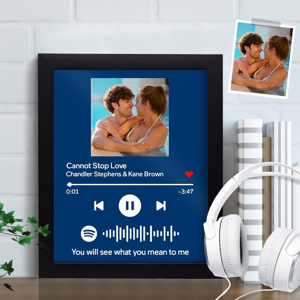 Custom Spotify Frame Song Frame Song Custom Wooden Frame(7"& 10")