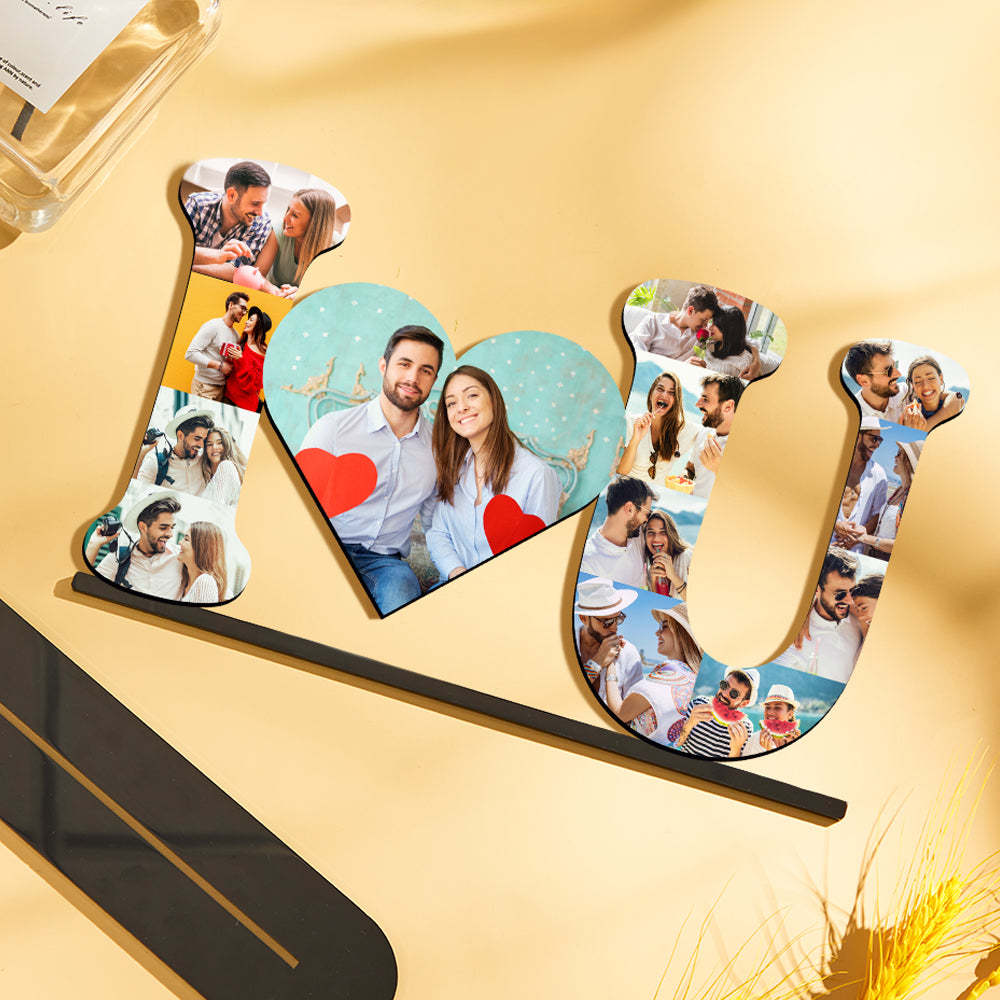 Custom Photo Ornaments Creative I Love U Commemorate Home Gifts - mymoonlampuk