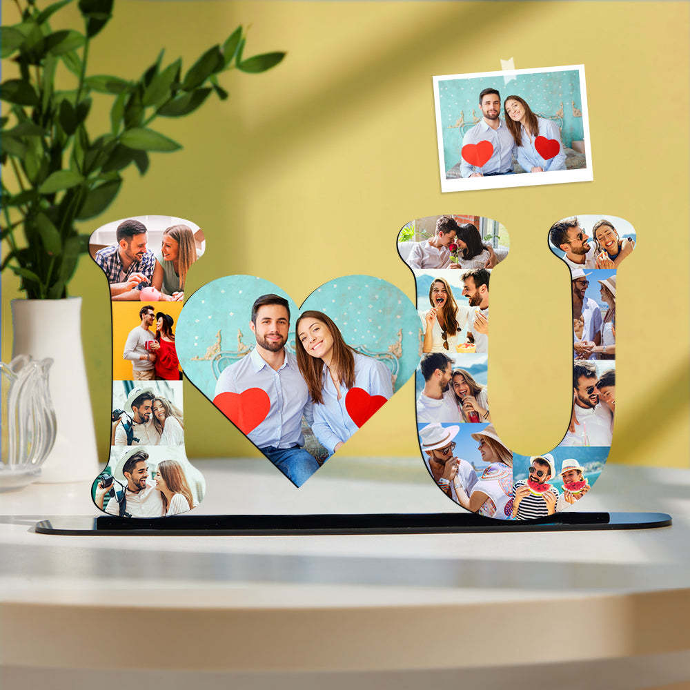 Custom Photo Ornaments Creative I Love U Commemorate Home Gifts - mymoonlampuk