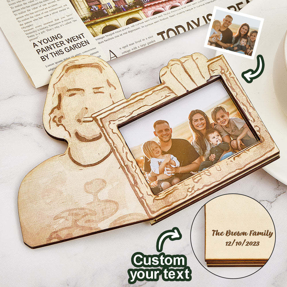 Personalized Wooden Picture Frame Look At This Photograph Funny Frame Gifts - mymoonlampuk