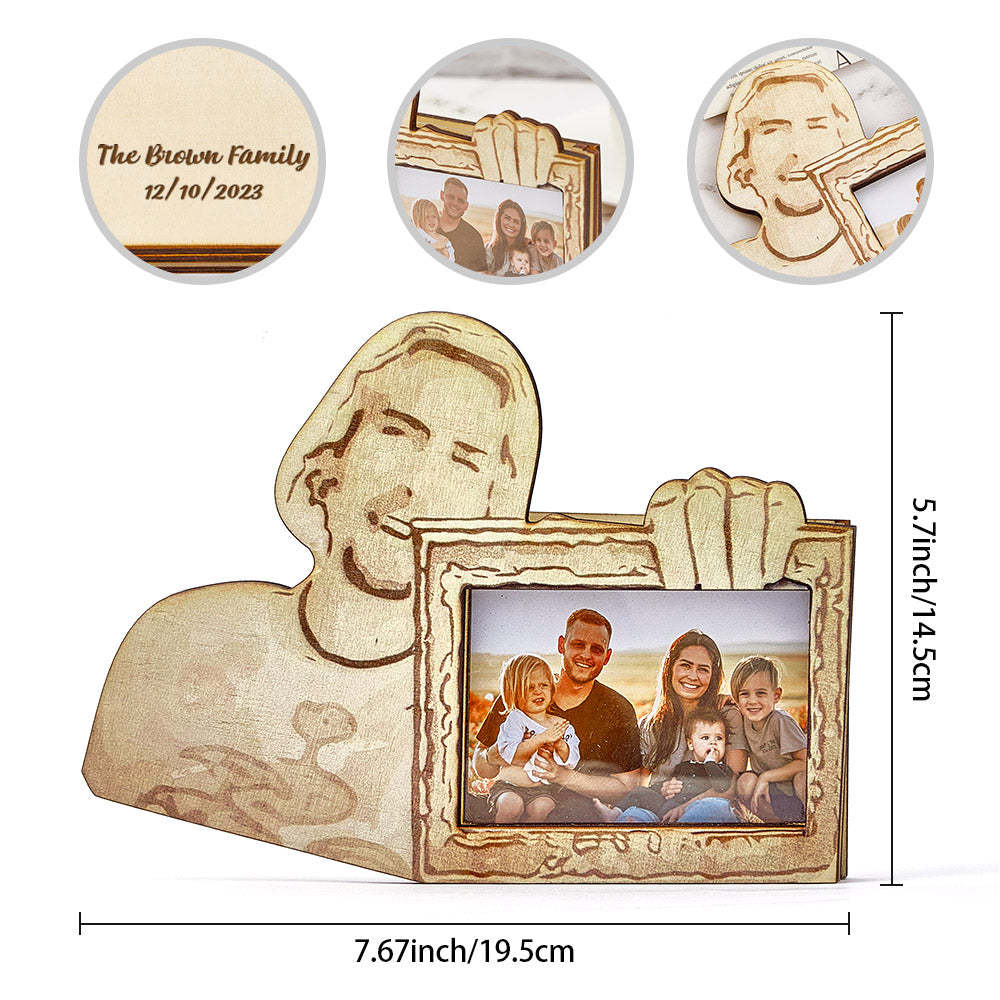 Personalized Wooden Picture Frame Look At This Photograph Funny Frame Gifts - mymoonlampuk
