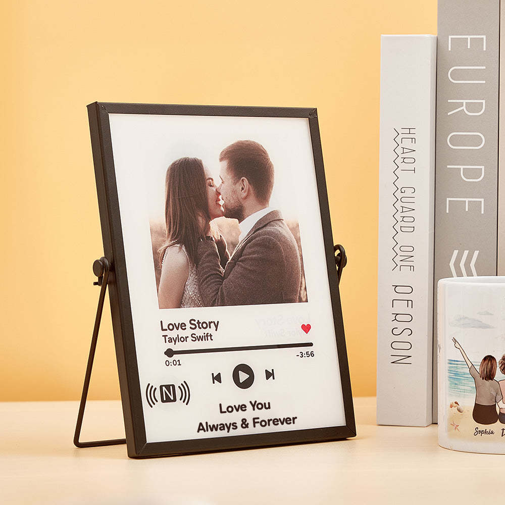 Custom Spotify Music Plaque Tap to Play NFC Tag Plaque Unique Gift for Lover - mymoonlampuk