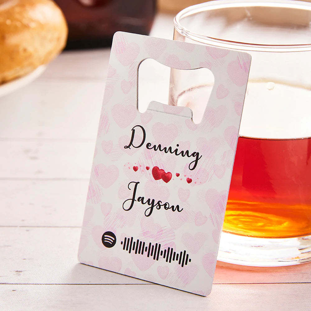 Scannable Spotify Code Bottle Openers Personalized Engraved Music Song Openers Gifts for Lovers - mymoonlampuk