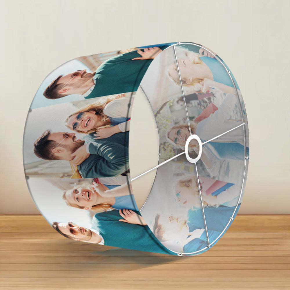 Custom Photo Drum Lampshade House Warming Gift Home Decor - mymoonlampuk