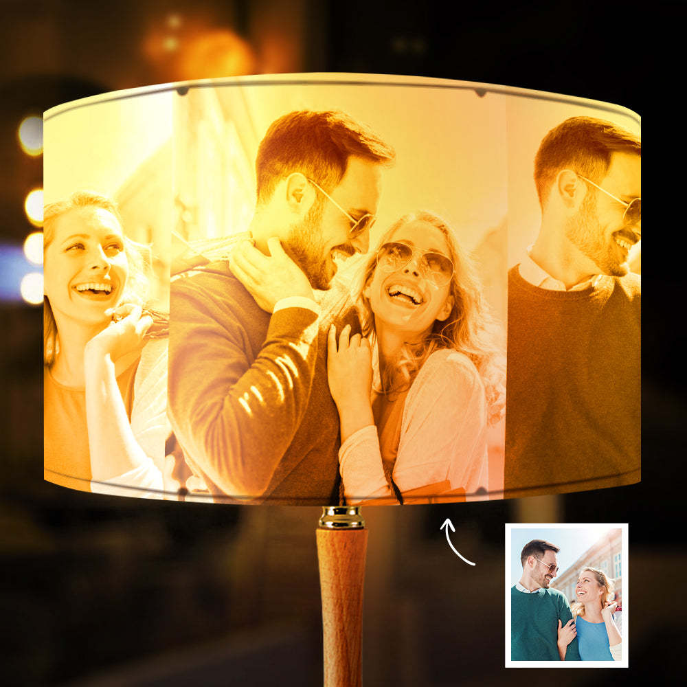 Custom Photo Drum Lampshade House Warming Gift Home Decor - mymoonlampuk