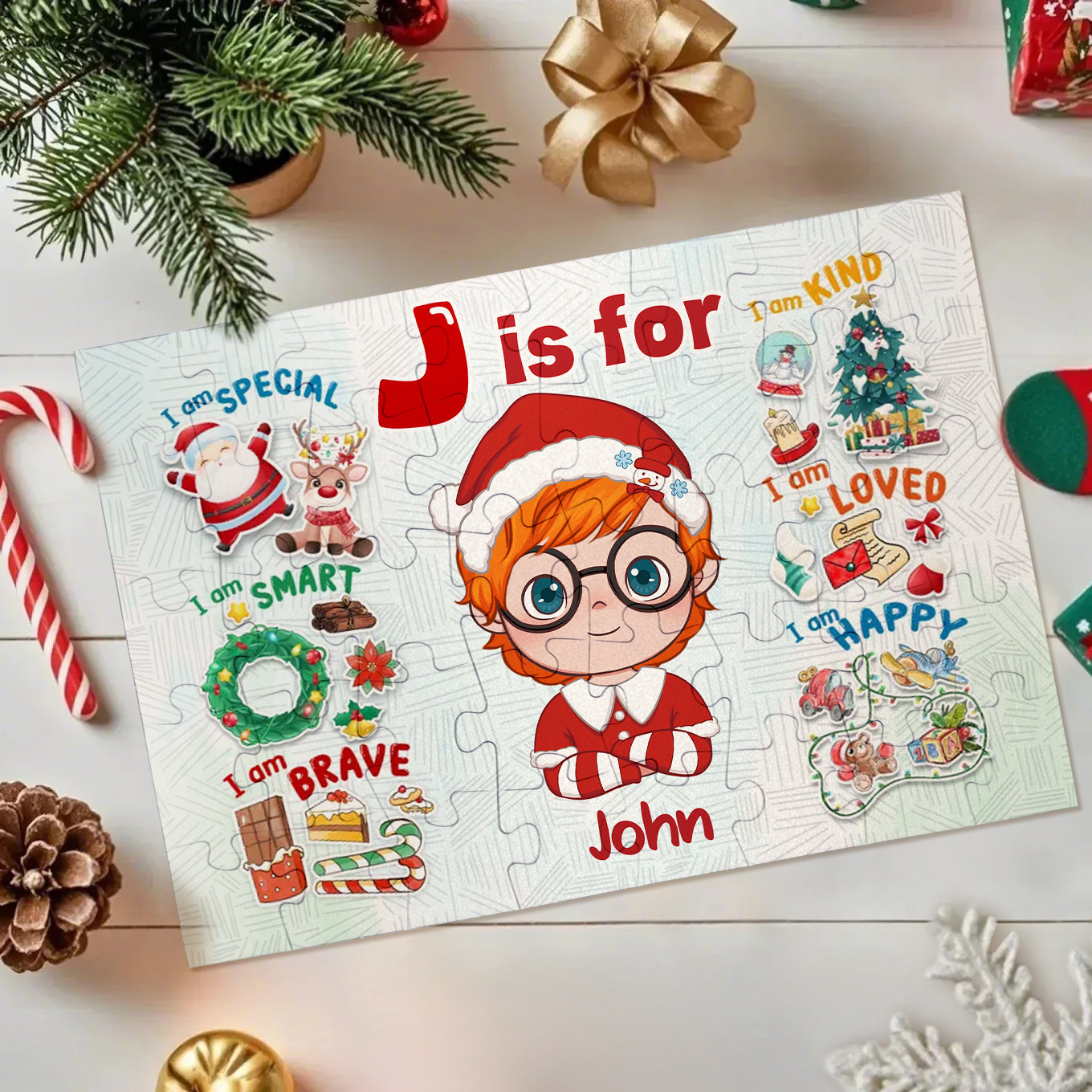 Jigsaw Puzzle Personalized - HAPPY BIRTHDAY | Gift For Grandkid - Gift for Kids - Trendy 2024 New 2024 - Personalized Puzzle - MyMoonLampUk